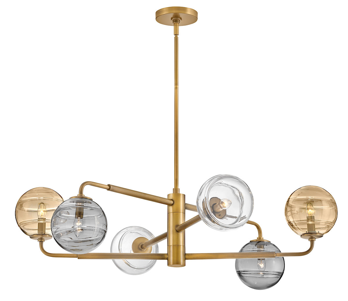 OBERON Chandelier Or - FR30506HBR | HINKLEY