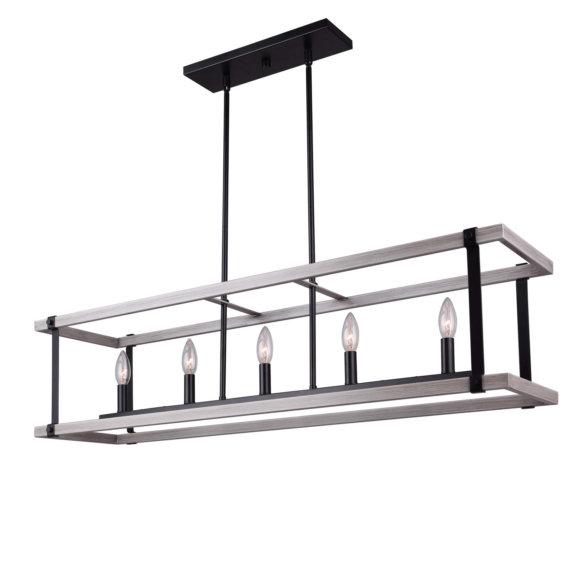 JOELLE Chandelier Noir, Gris - ICH1094A05BBG40 | CANARM