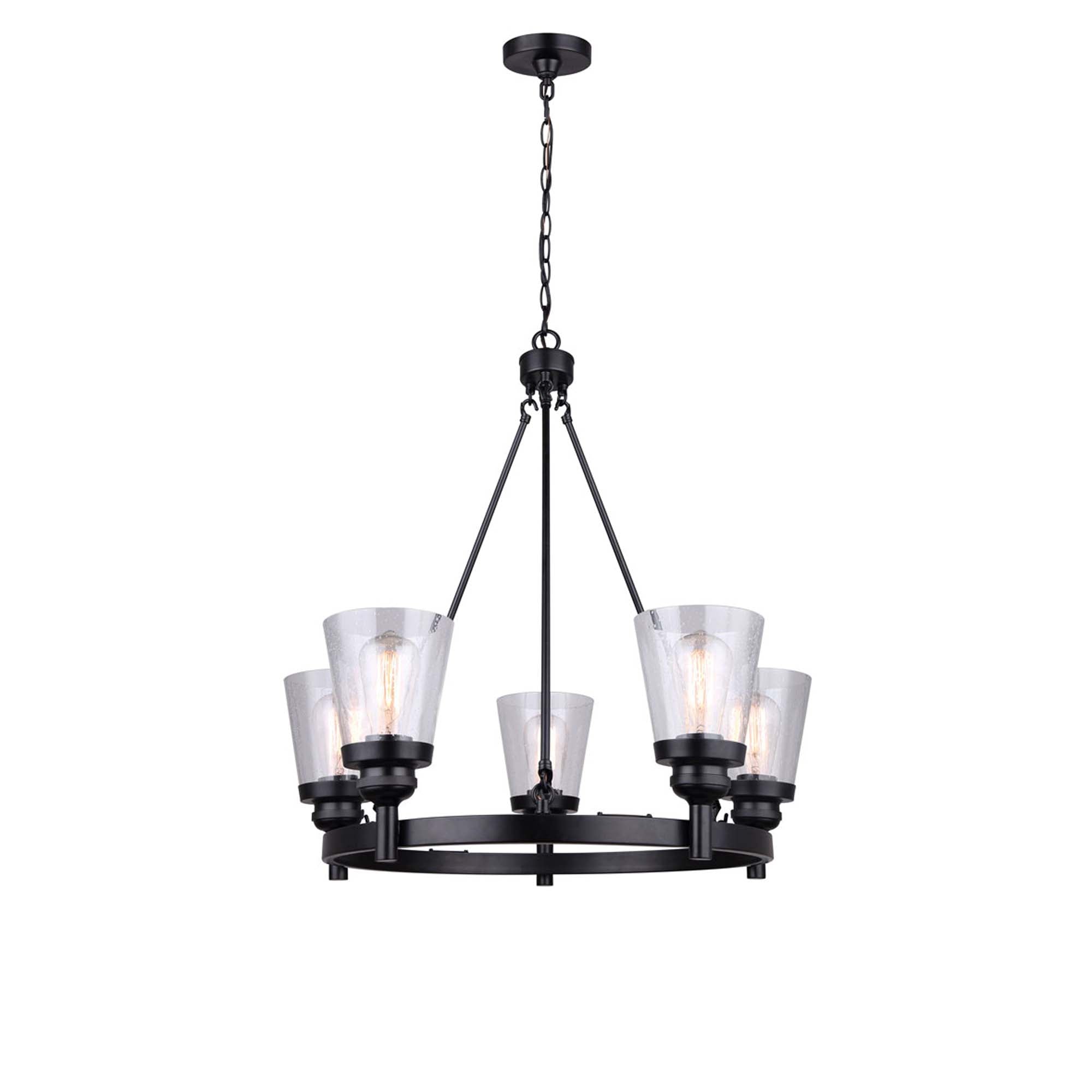 DECLAN Chandelier Noir - ICH1097A05BK | CANARM