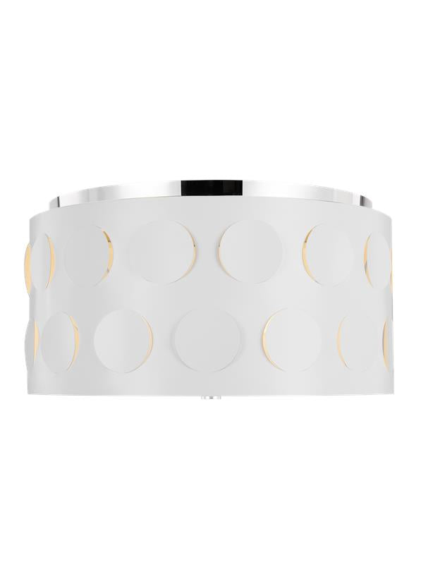 DOTTIE Flush mount Nickel - KSF1013PN | GENERATION LIGHTING