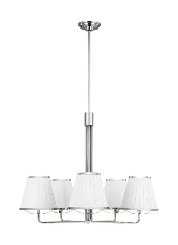 ESTHER Chandelier Nickel - LC1185PN | GENERATION-LIGHTING