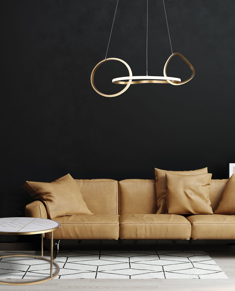 ZURI pendant Gold INTEGRATED LED - LCH234A32PGD | CANARM