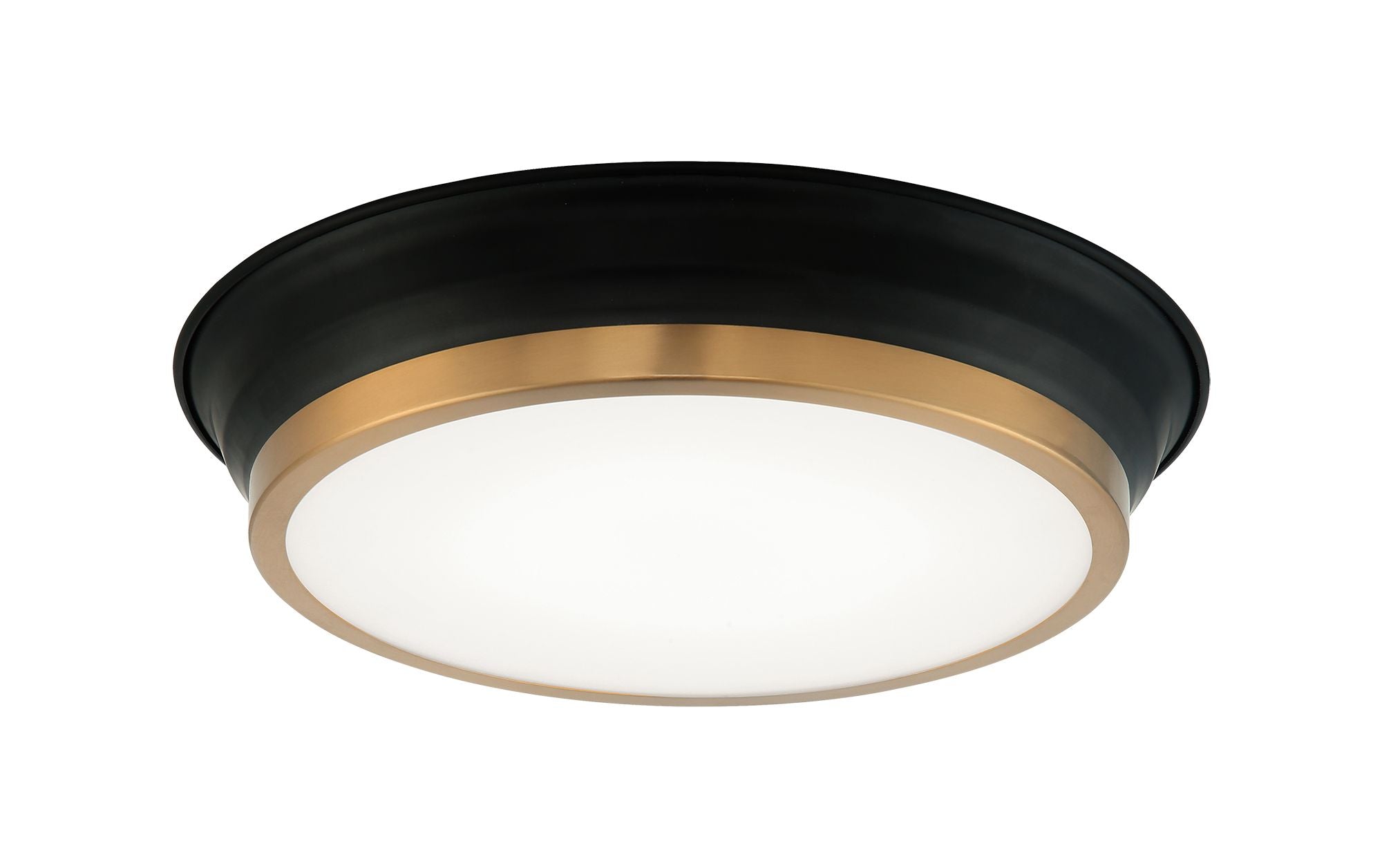 JAXX Flush mount  Black, Gold INTEGRATED LED - M11201BKAG | MATTEO