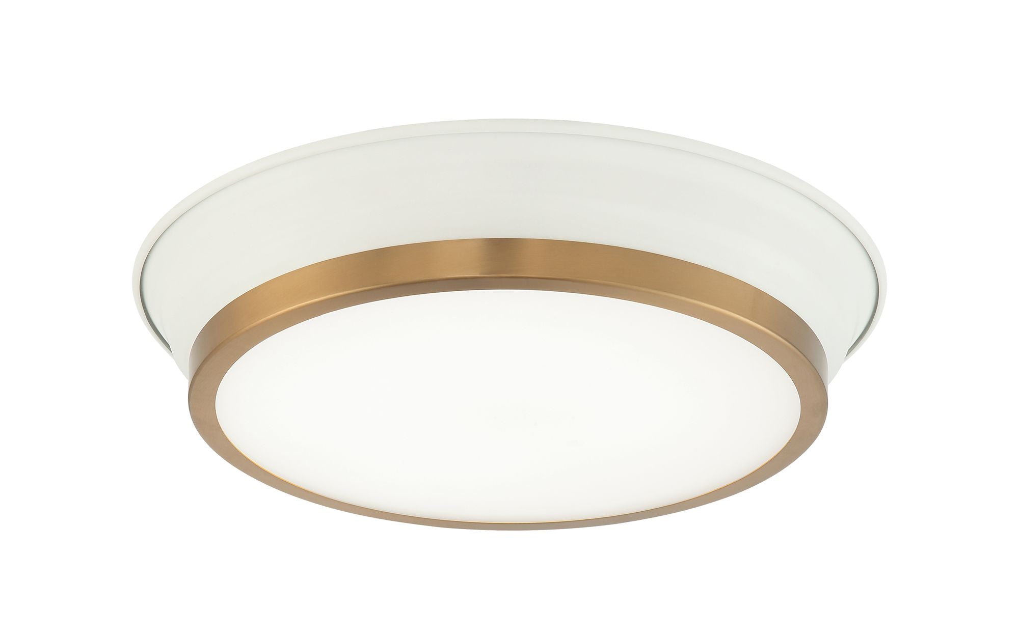 JAXX Flush mount  White, Gold INTEGRATED LED - M11201WHAG | MATTEO