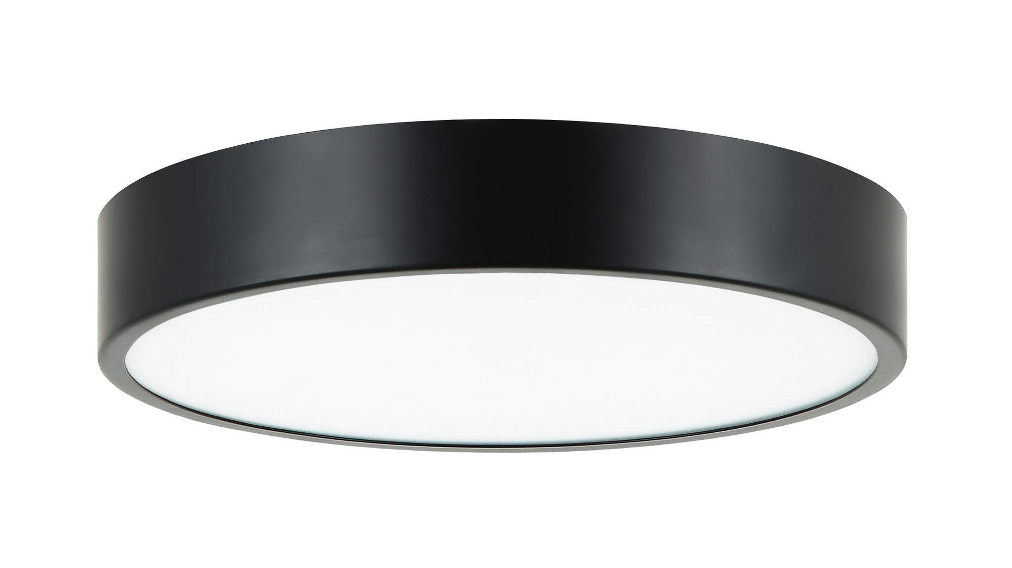 PLATO Flush mount  Black INTEGRATED LED - M13701BK | MATTEO