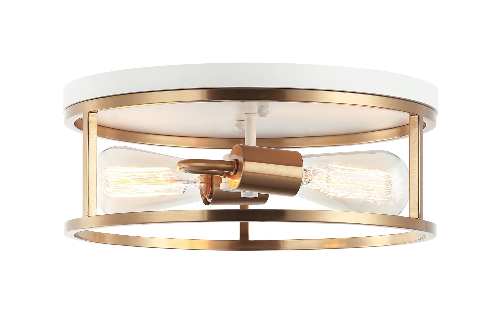 CLARKE Flush mount White, Gold - M15502WHAG | TEO