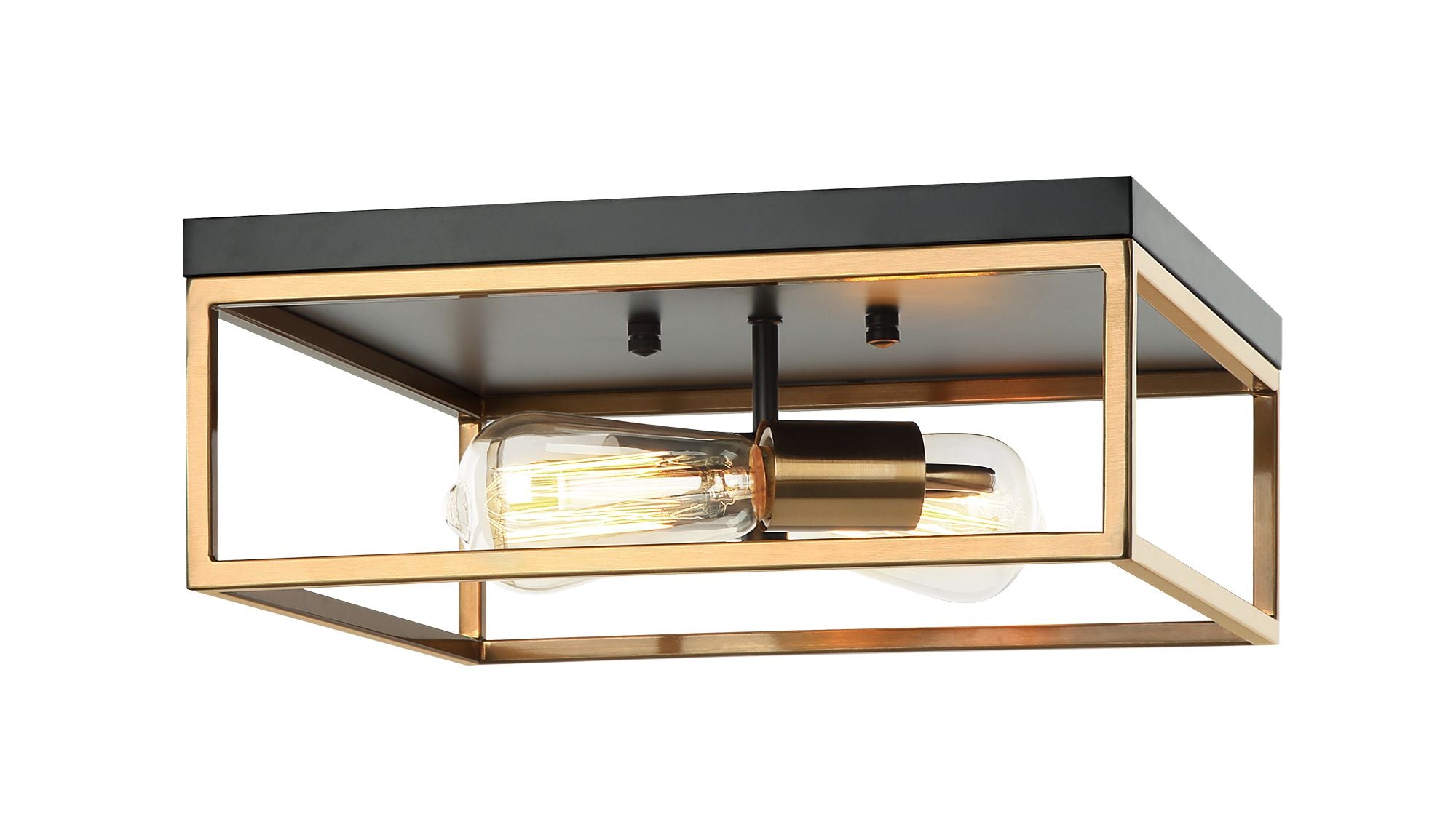 CLARKE Flush mount Black, Gold - M15542BKAG | TEO