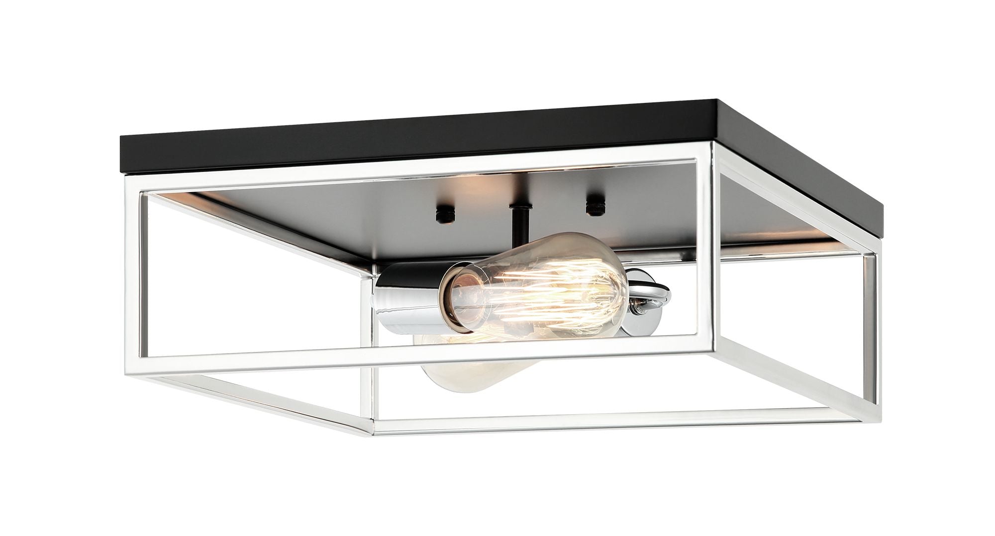 CLARKE Flush mount Black, Chrome - M15542BKCH | TEO