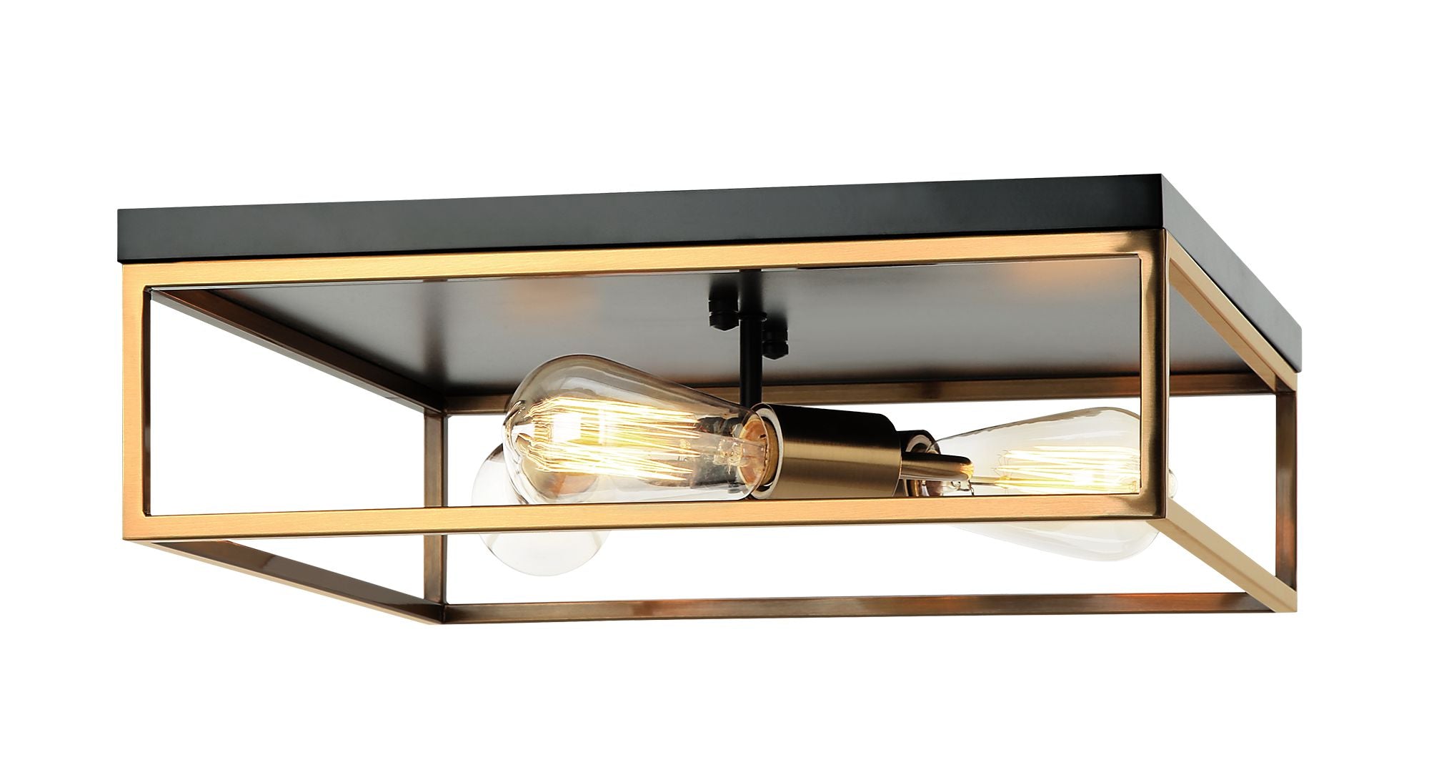 CLARKE Flush mount Black, Gold - M15543BKAG | TEO