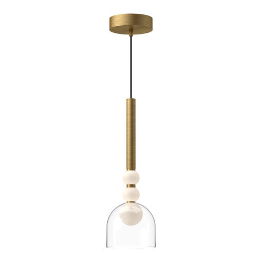 RISE Mini pendant Gold INTEGRATED LED - PD30505-BG/CL | KUZCO