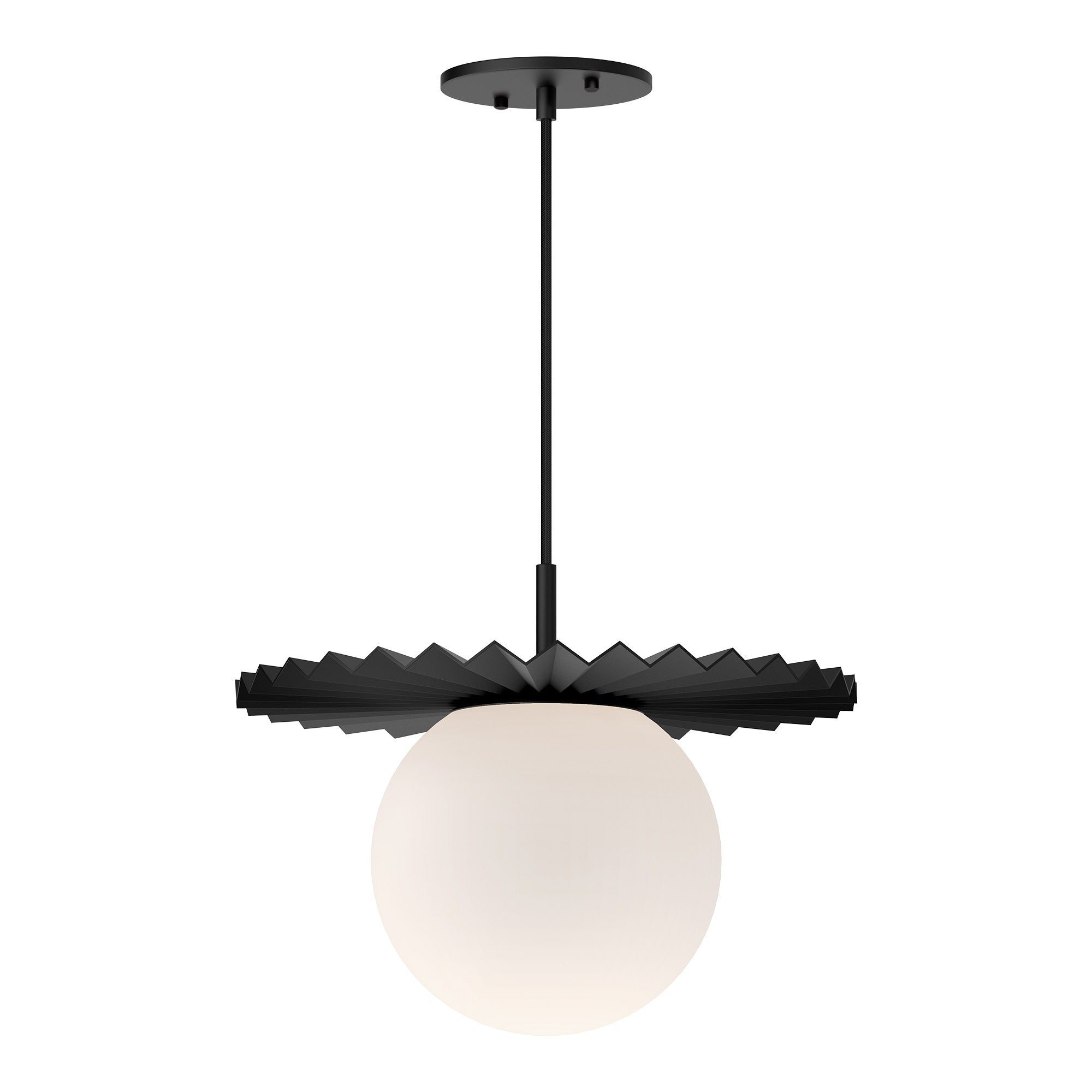 PLUME Plafonnier Noir - PD501214MBOP | ALORA-MOOD