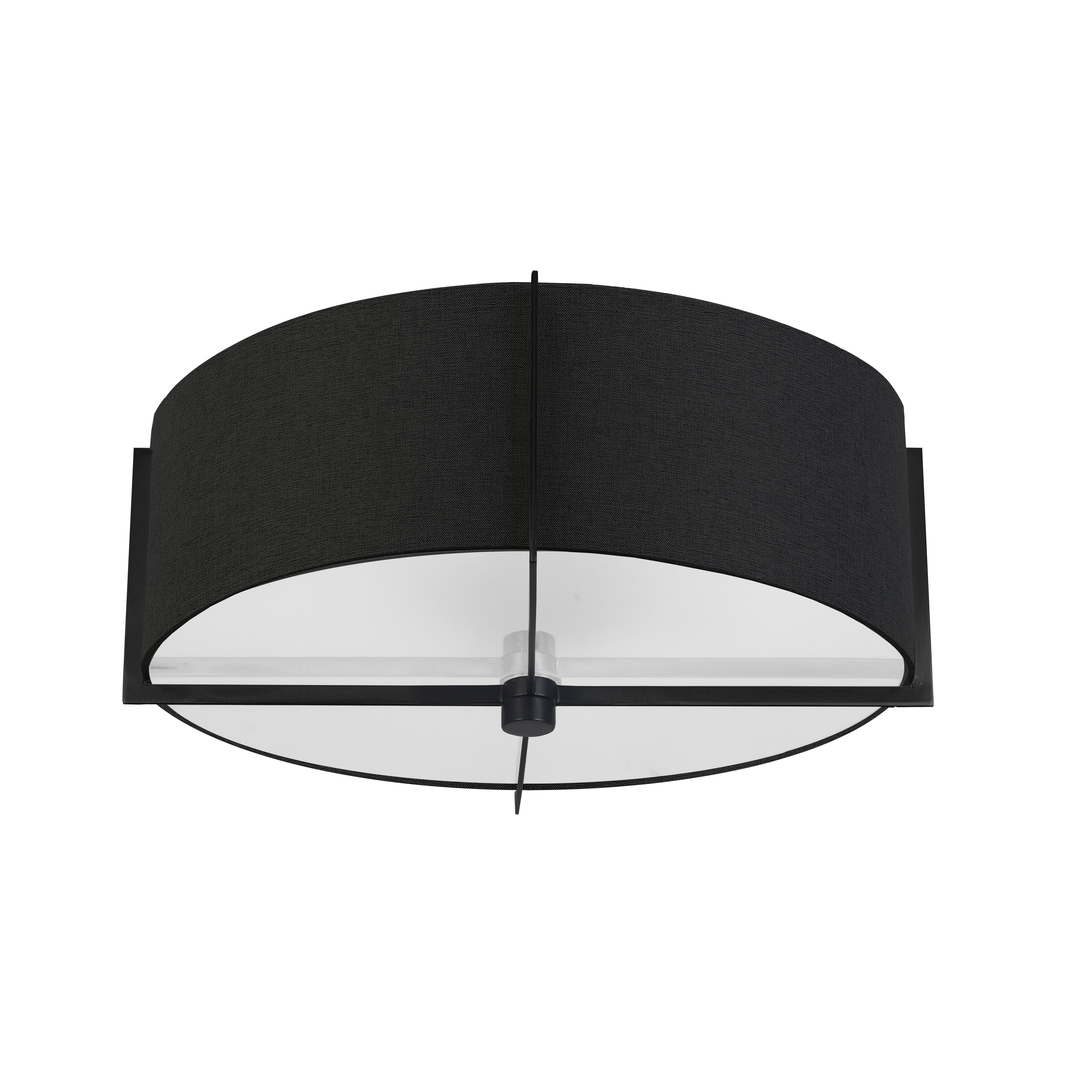 PRESTON Flush mount Black - PST-153SF-MB-BK | DAINOLITE