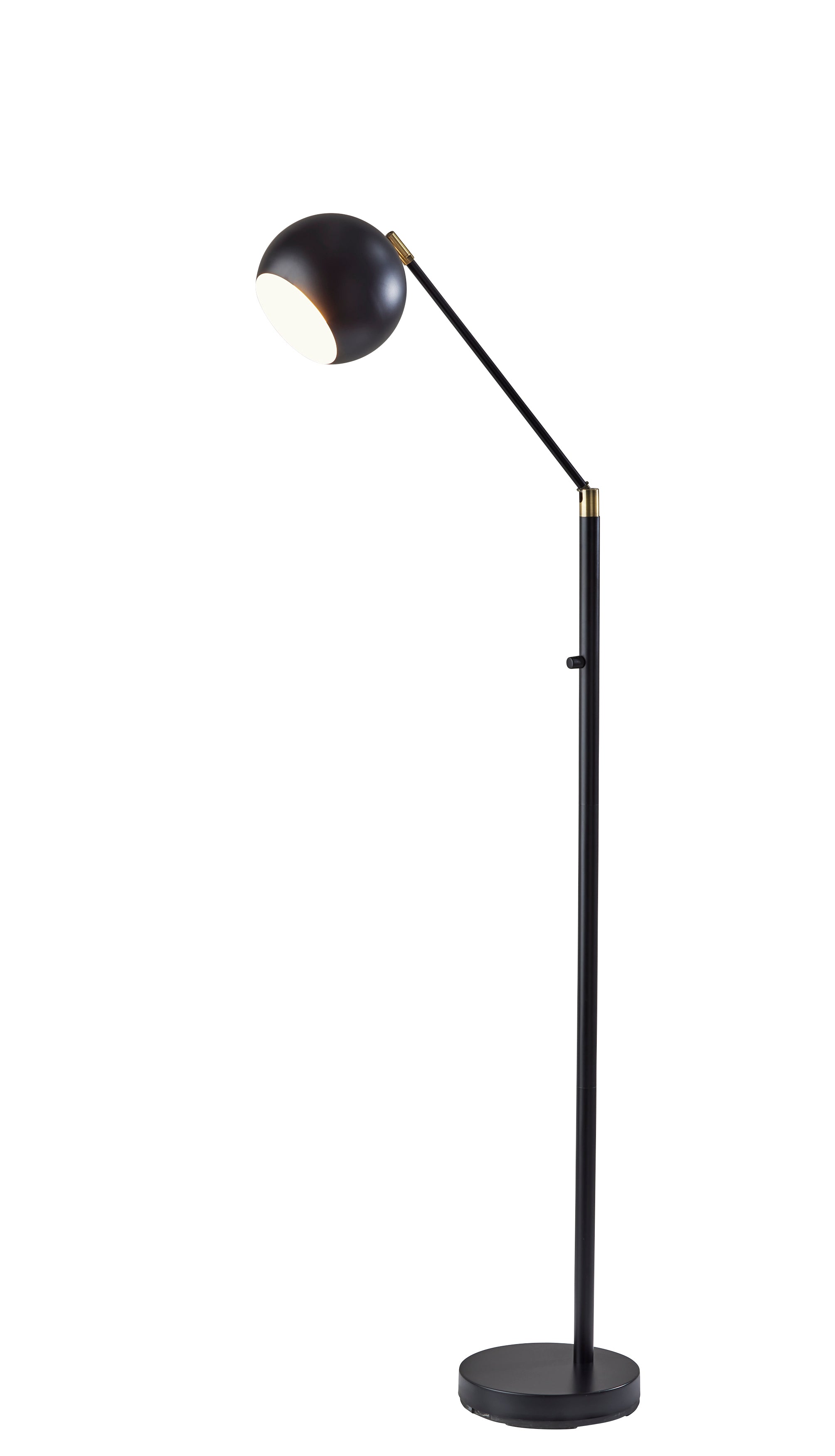 ELMHURT Lampe sur pied Noir - SL4916-01 | ADESSO