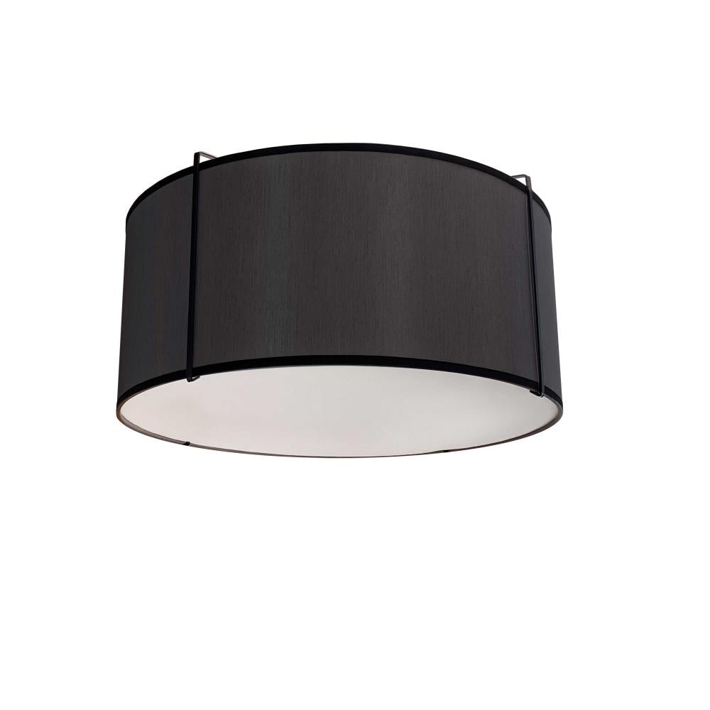 TRAPEZOID Flush mount Black - TRA-121FH-BK | DAINOLITE