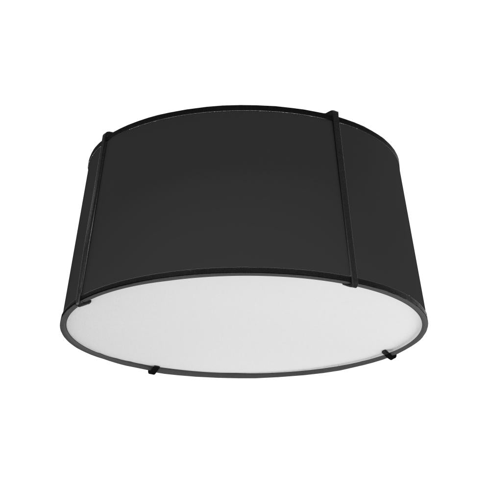 TRAPEZOID Flush mount Black - TRA-3FH-BK | DAINOLITE