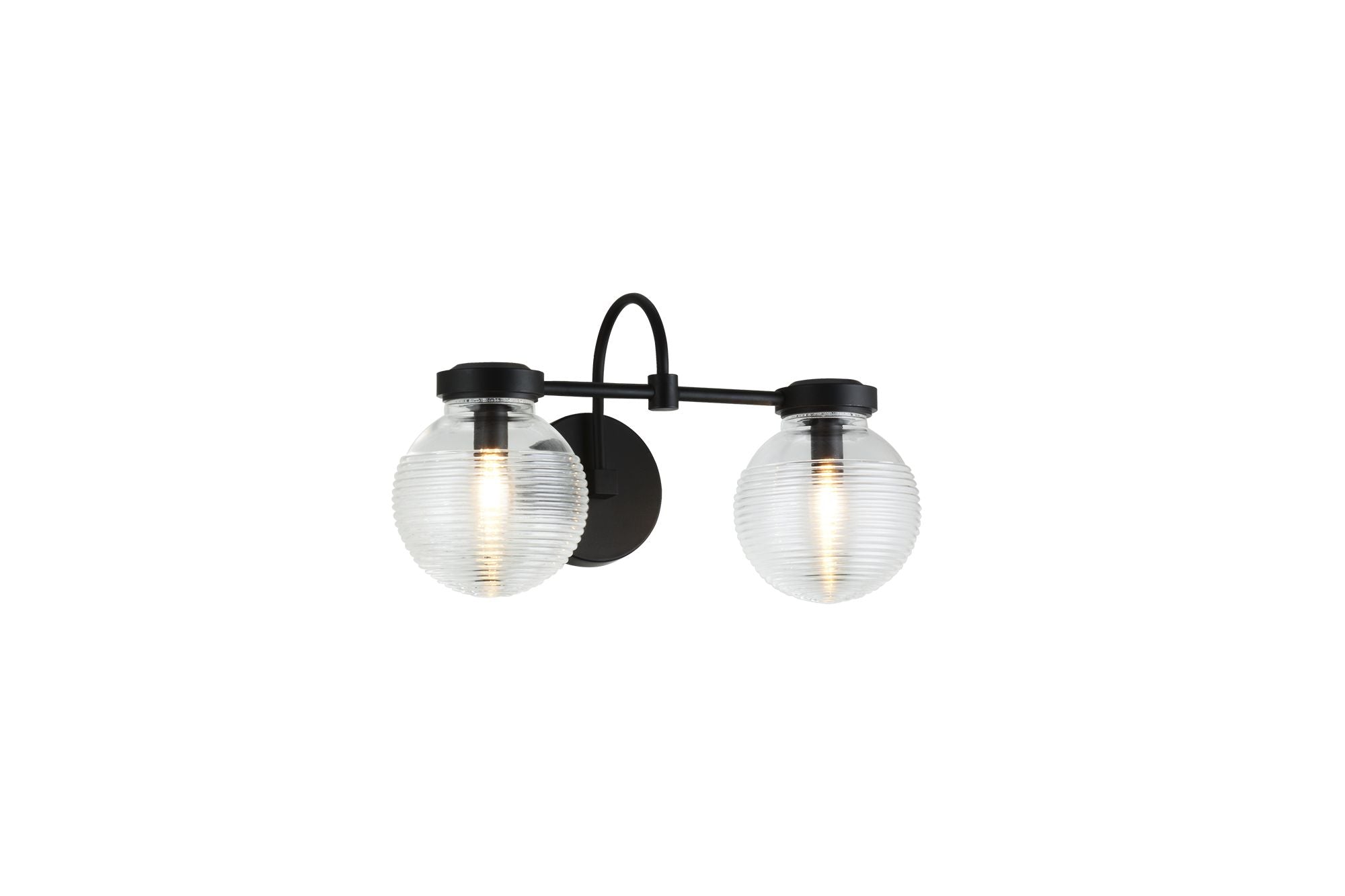 RIDGE Wall sconce Black - W84002MBCL | TEO