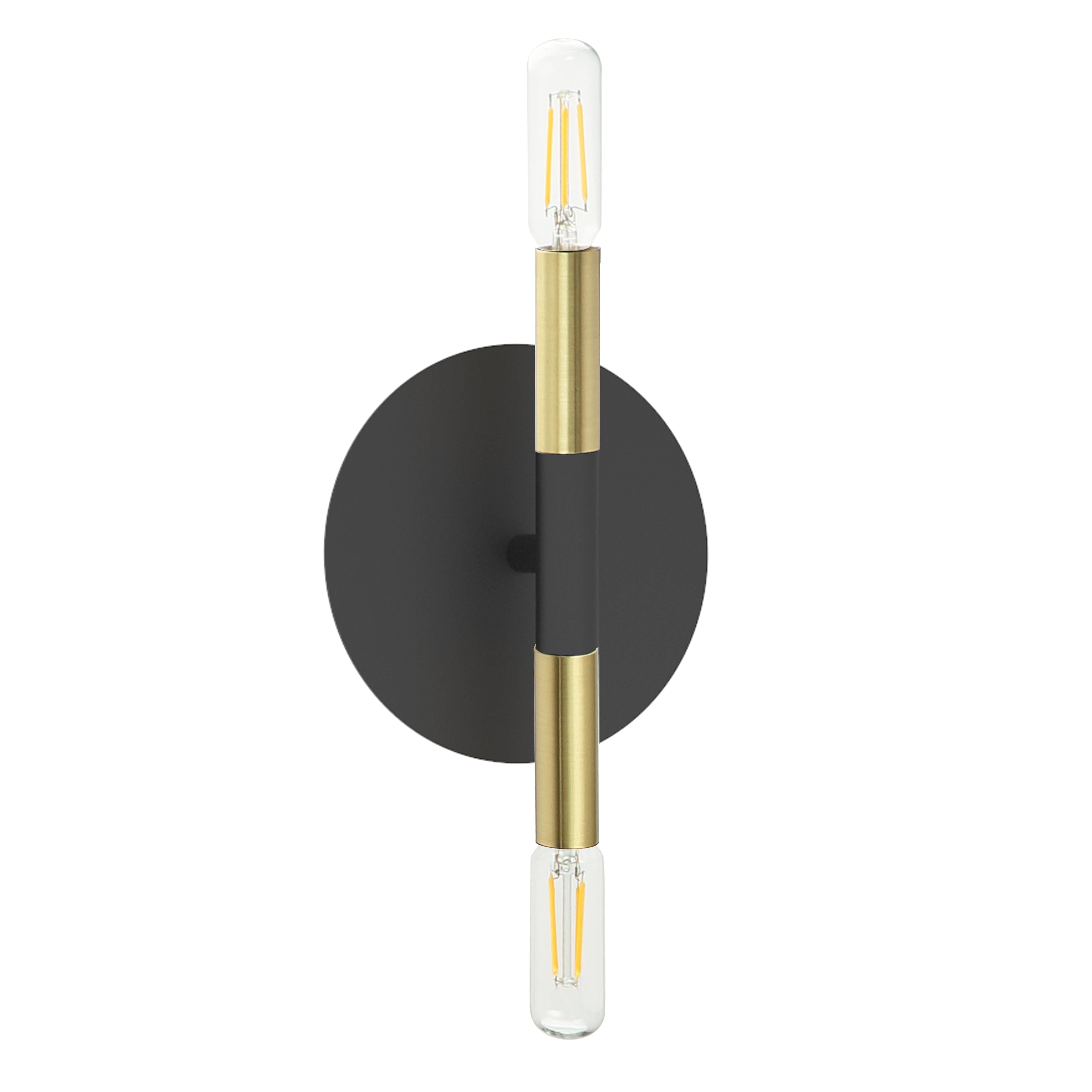 WAND Wall sconce Black, Gold - WAN-132W-MB-AGB | DAINOLITE