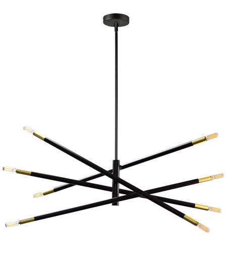 WAND Chandelier Noir - WAN-408P-MB | DAINOLITE