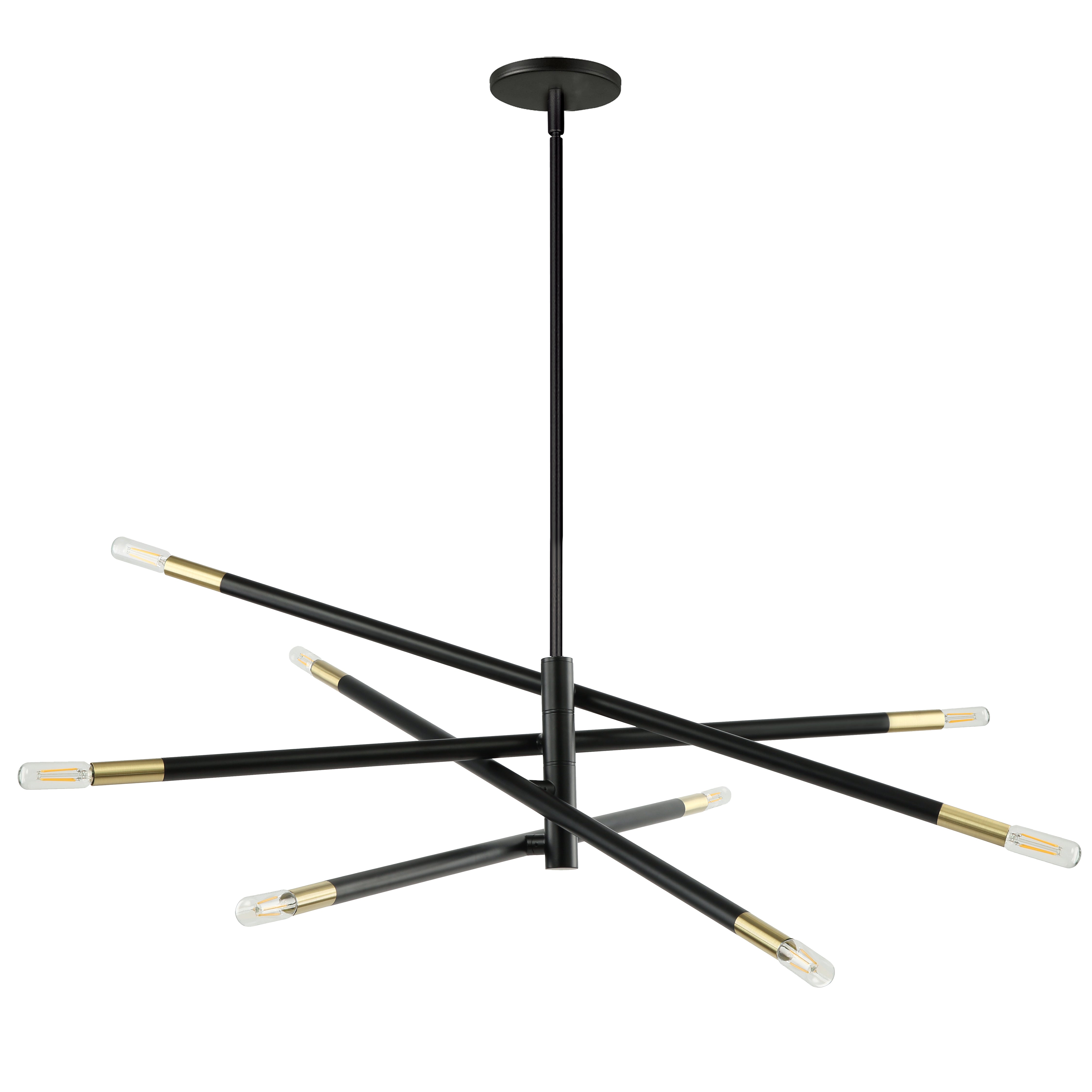 WAND Pendant Black, Gold - WAN-548P-MB-AGB | DAINOLITE