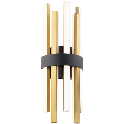 HARMONIX Wall sconce Black, Gold INTEGRATED LED - WS-87920-BK/AB | MODERN FORMS