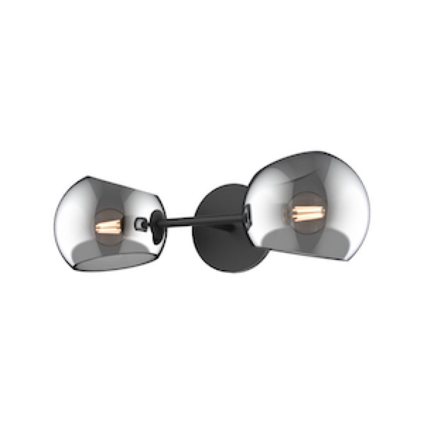 WILLOW Wall sconce Black - WV548217MBSM | ALORA MOOD